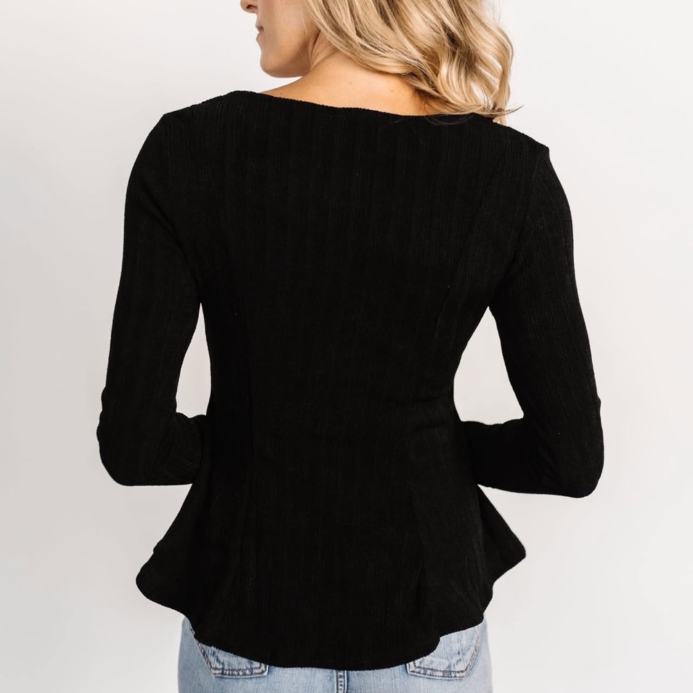 NWT Baltic Born Murphy Square Neck Top in Classic Black Size Small - Picture 3 of 13